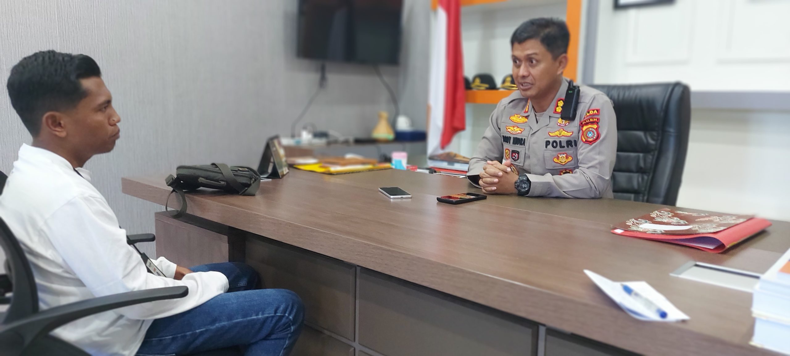 Oknum Polisi Aceh Tengah RH, Terperiksa di Polres Nagan Raya