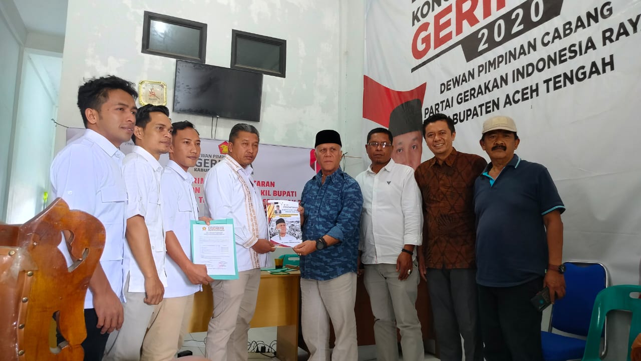 Diantar Keluarga dan Sahabat, Shabela Abubakar “Meminang” Partai Gerindra Menuju Aceh Tengah 1