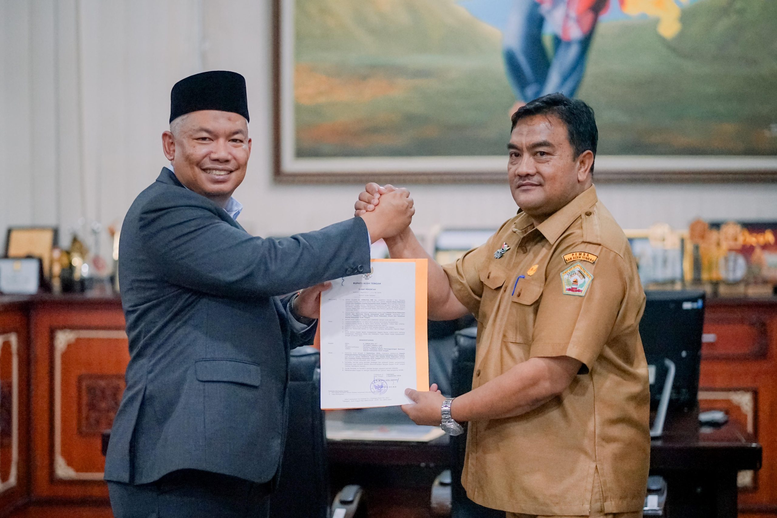 Ir. Andalika, ST di Tunjuk Pj Bupati Subhandhy, AP Sebagai Kadis PUPR