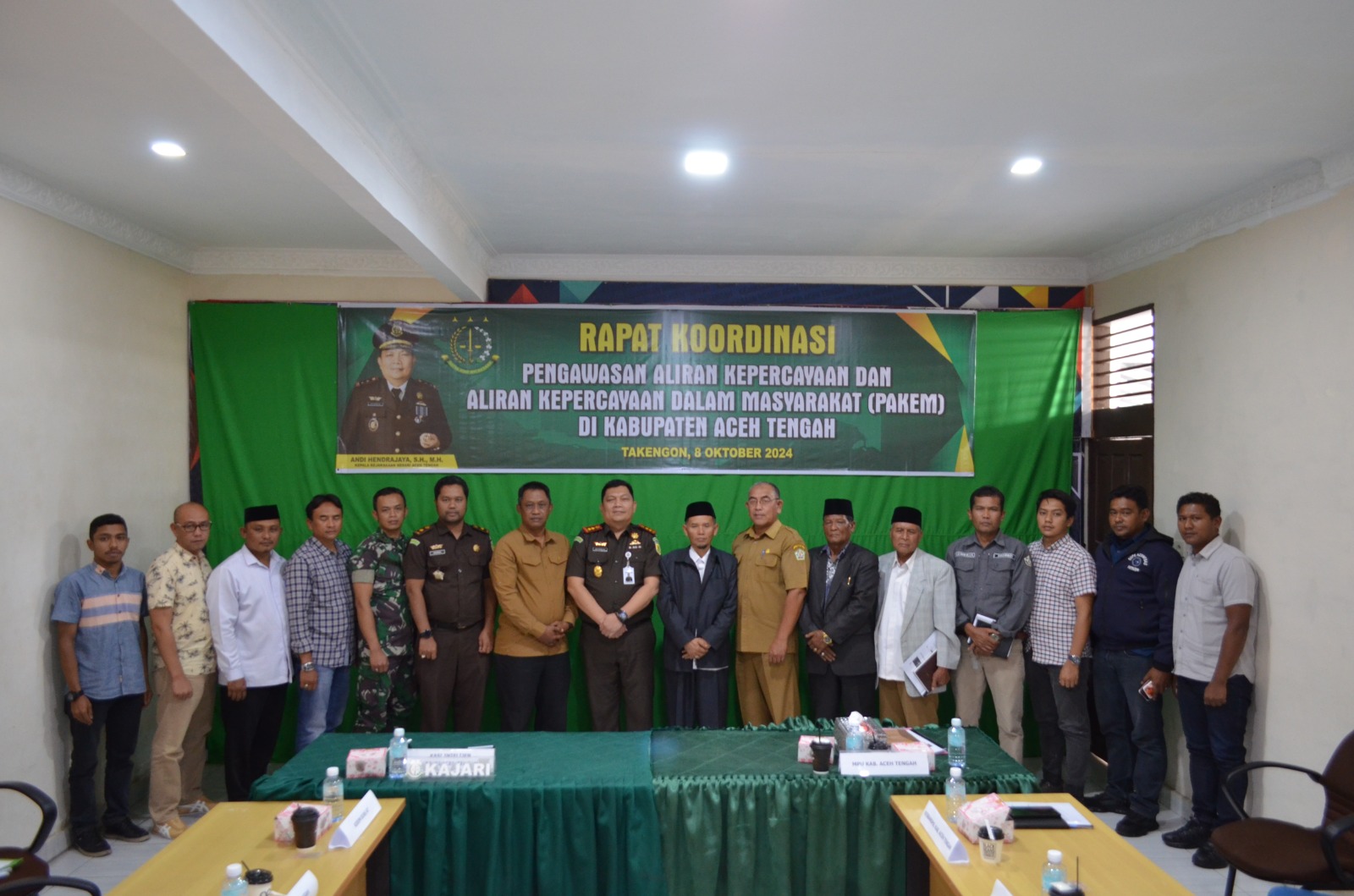 Kajari Takengon Rapat Koordinasi Terkait Aliran Kepercayaan, Andi Hendrajaya; Kalau Ada Yang Membuat Resah dan Tak Jelas Harus di Tindak