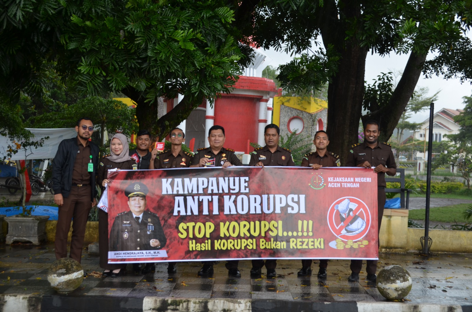 Kajari Aceh Tengah, Andi Hendrajaya Kampanyekan Anti Korupsi di Tengah Kota Takengon