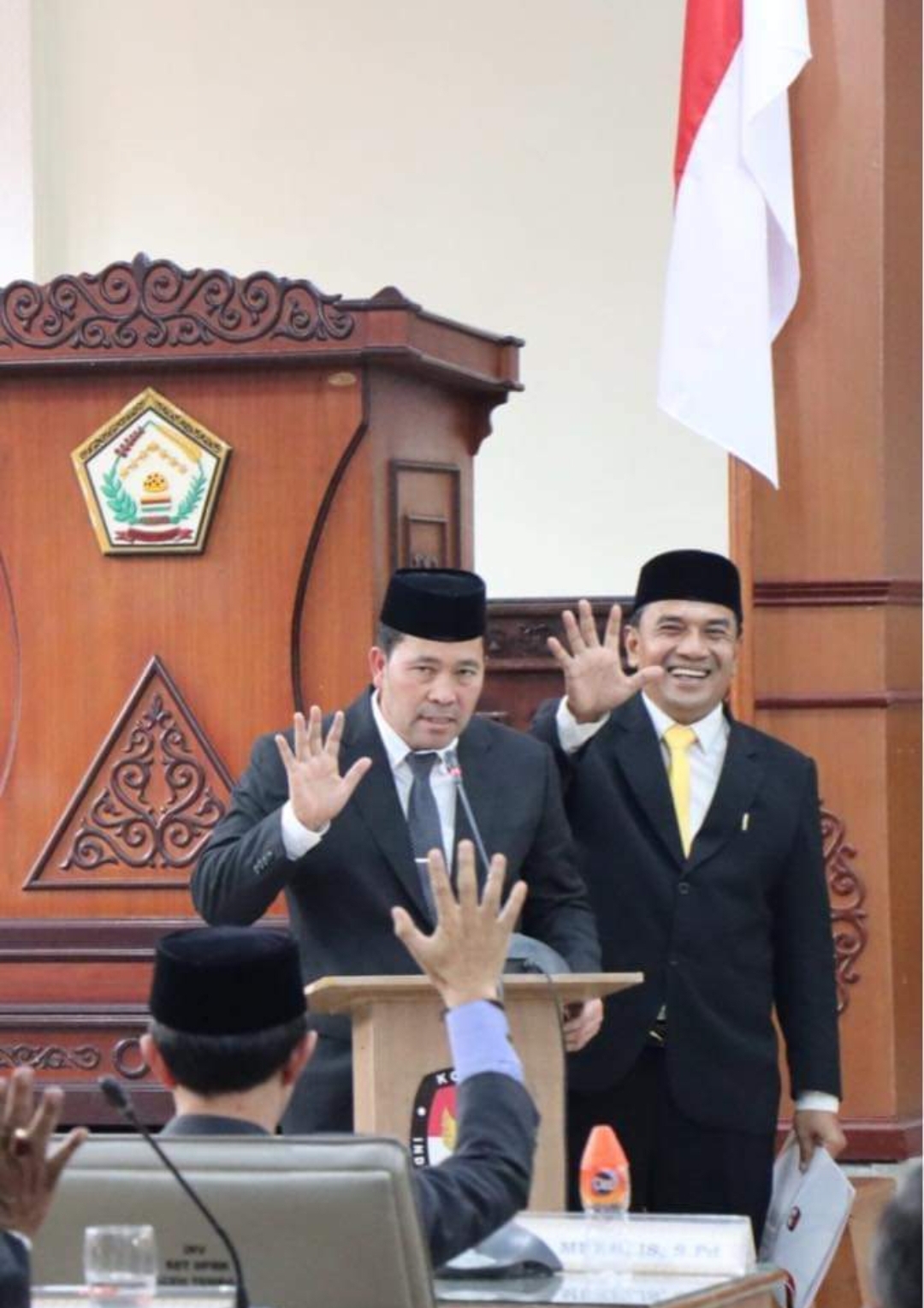 Calon Bupati Haili Yoga dan Mucksin Hasan Umumkan Kemenangan Pilkada 2024