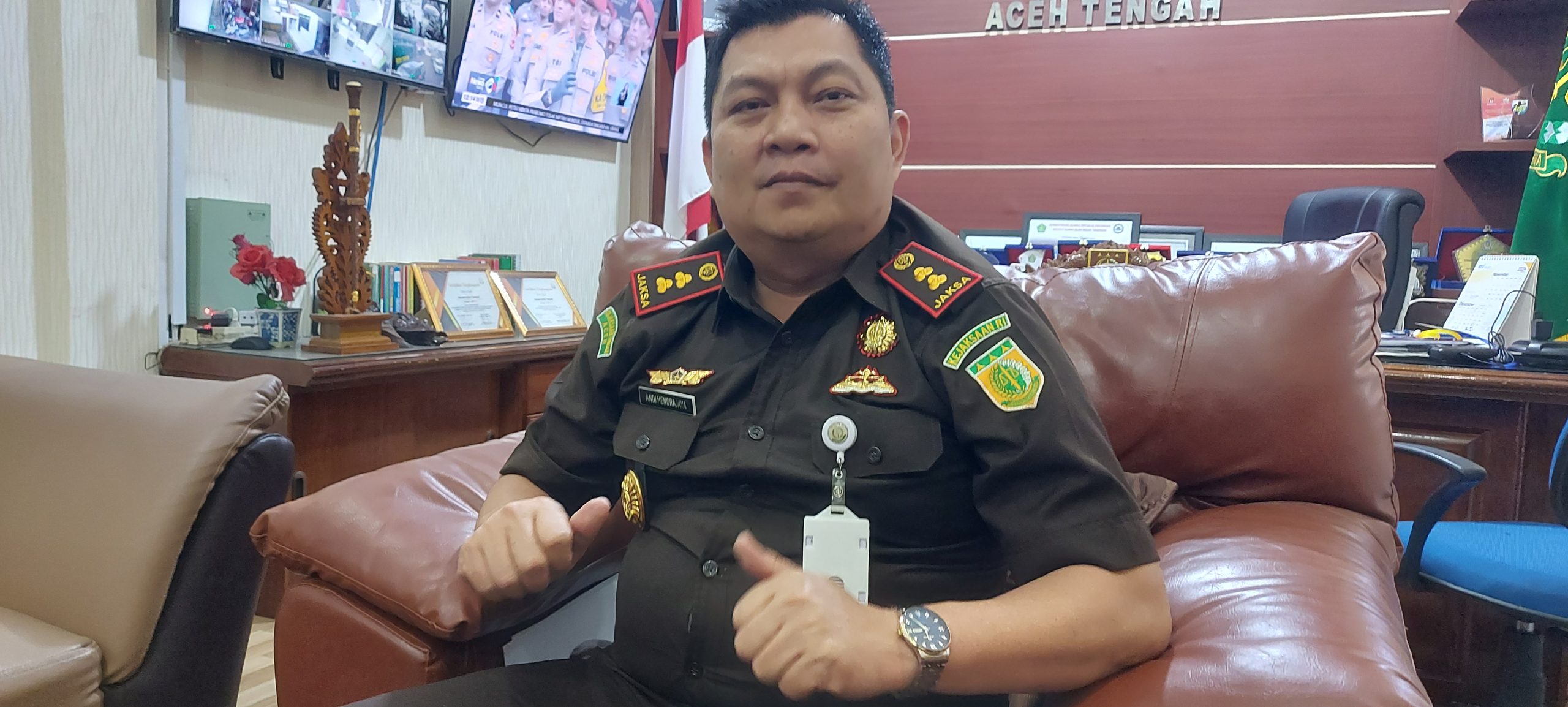 Kajari Aceh Tengah, Andi Hendrajaya Penanganan Kasus Lanjutan Ke 2025, “Ada Kejutan, Kita Tunggu Saja”