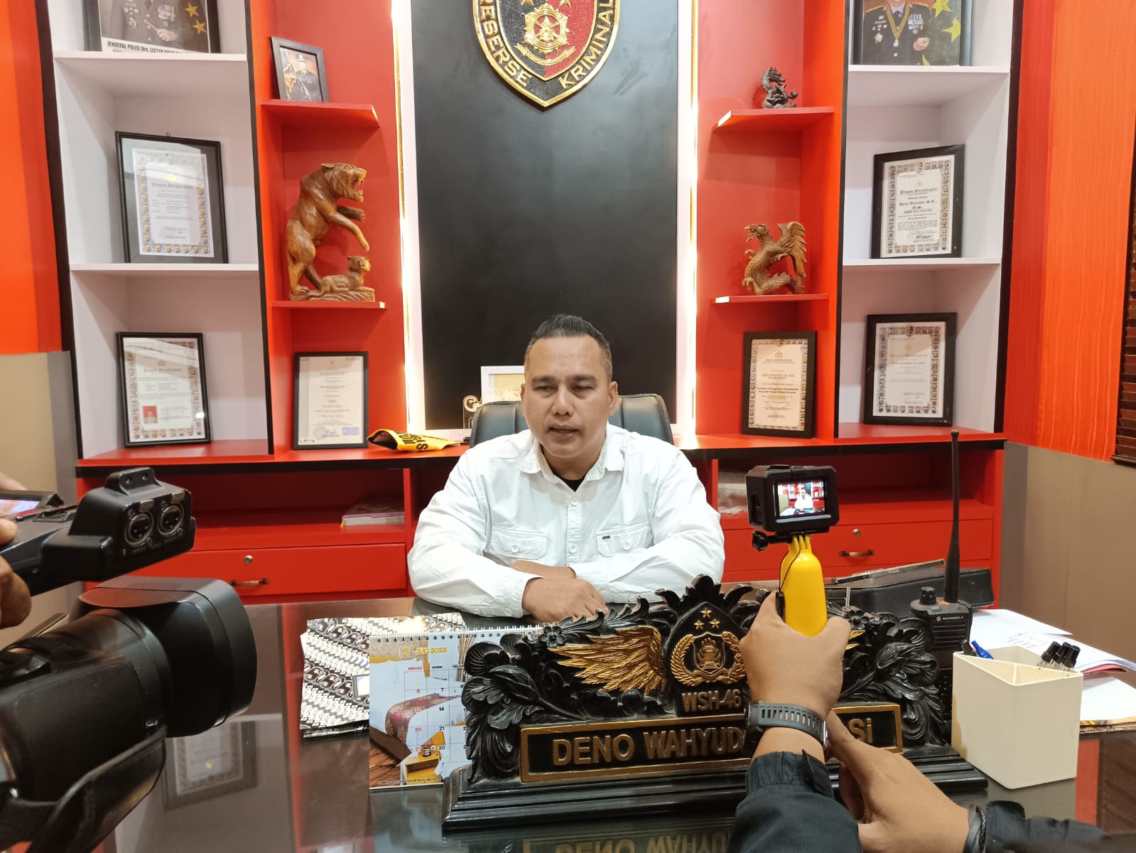 Terkait Tambang, Kasat Reskrim Iptu Deno Wahyudi, “Akan Saya Proses, Tidak Peduli Bekinganya Baju Ijo, Coklat dan Kuning,”