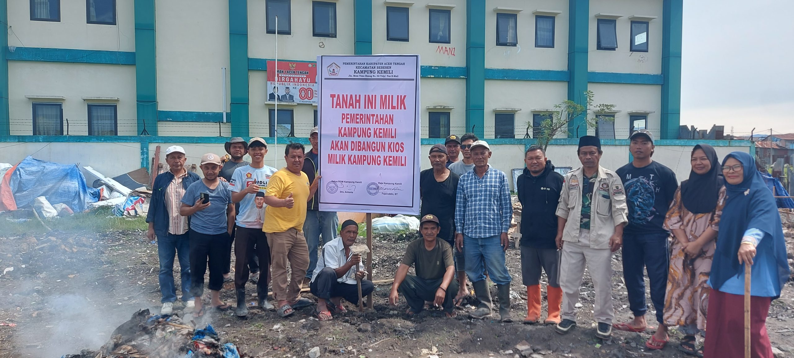 Reje Fajaruddin Berencana Bangun Kios di Lokasi Tanah Milik Pemerintahan Desa Kemili