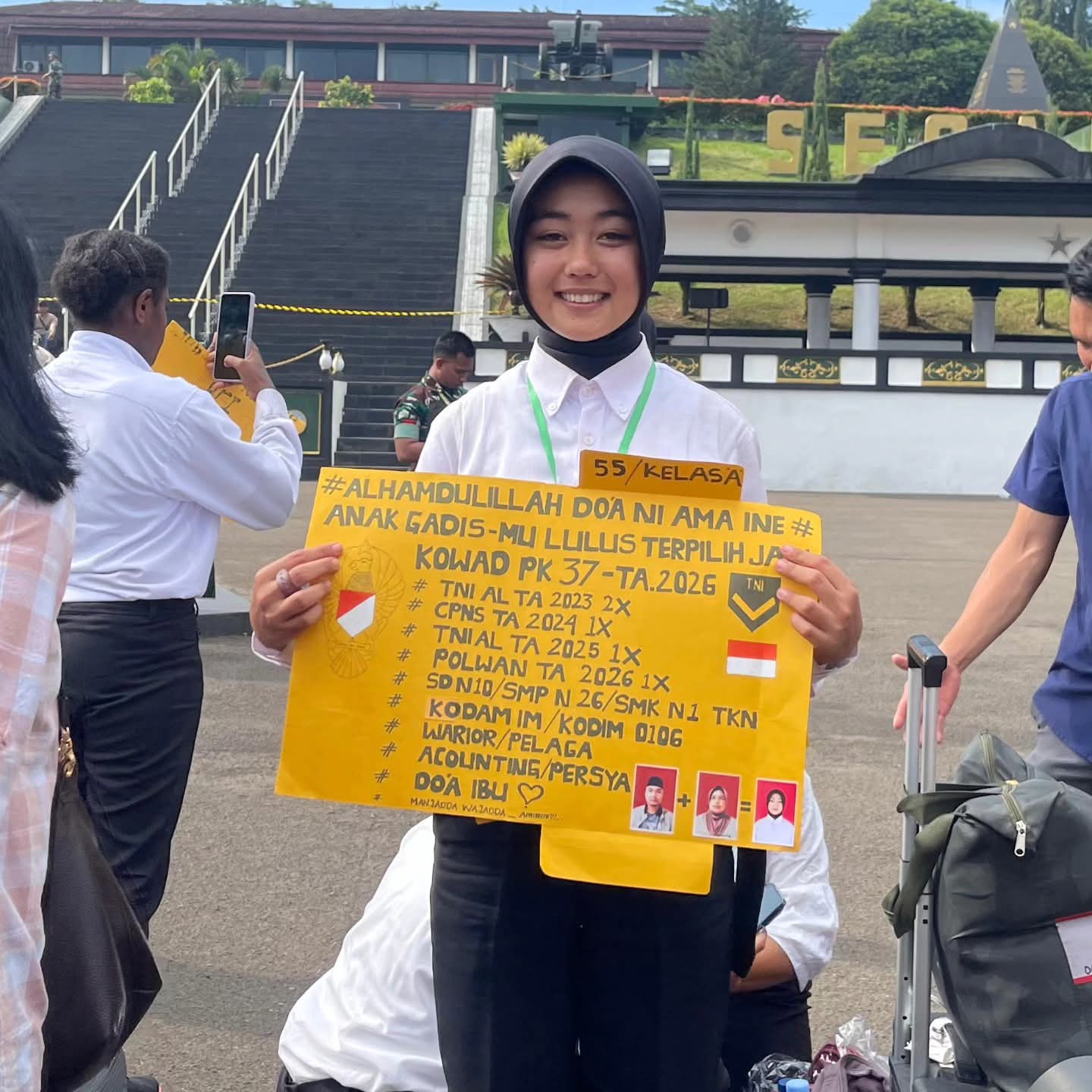 Di Bawah Hunian Sementara, Arminsyah Mendengar Kabar Putrinya Miftah Ulfa Lulus Sebagai Korps Wanita Angkatan Darat (Kowad)