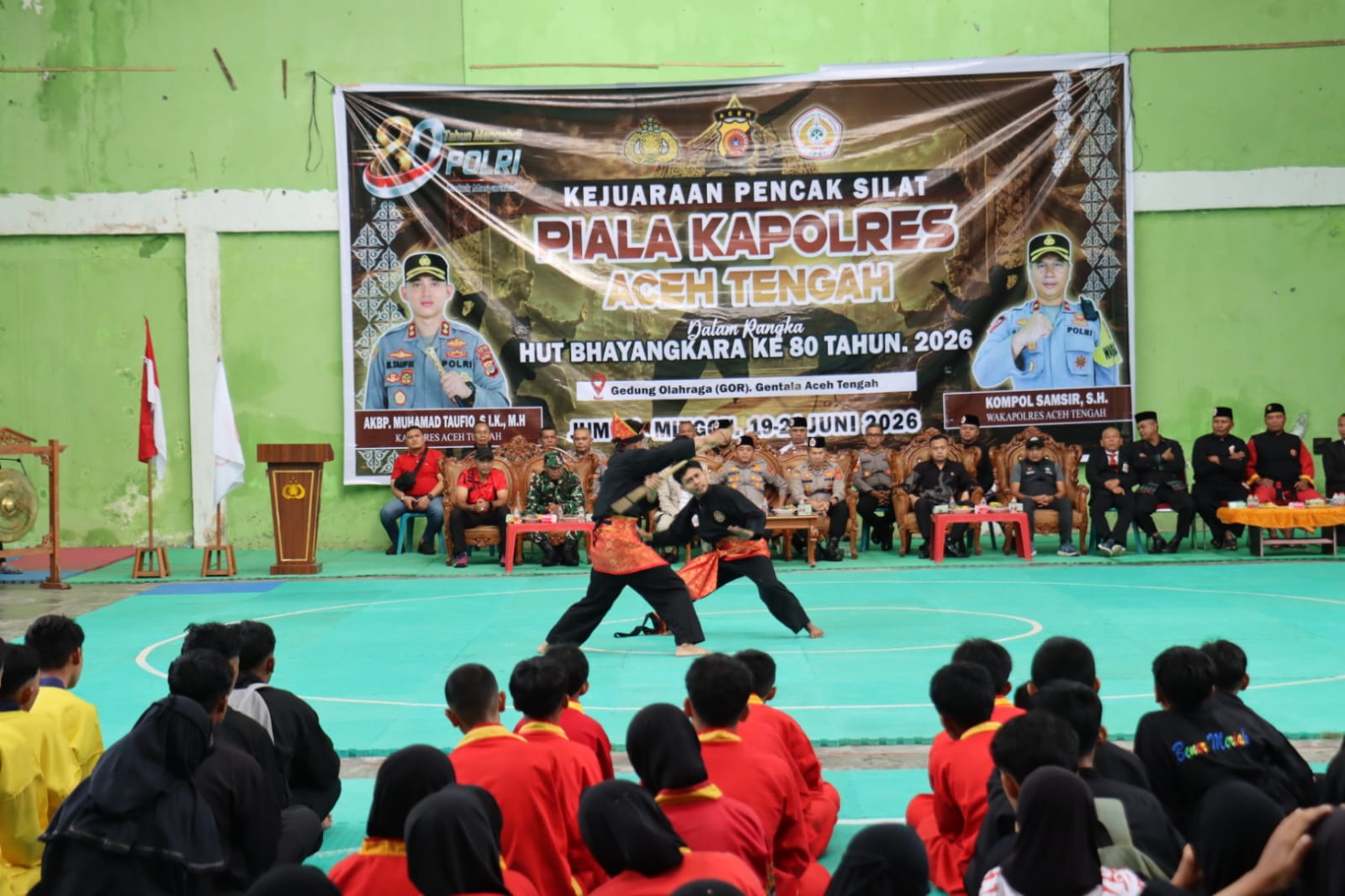 Seratusan Pendekar Gayo Ikuti Turnamen HUT Bhayangkara Ke-80, AKBP Muhammad Taufiq: Kita Berikan Ruang Positif Bagi Pemuda Untuk Berkompetisi