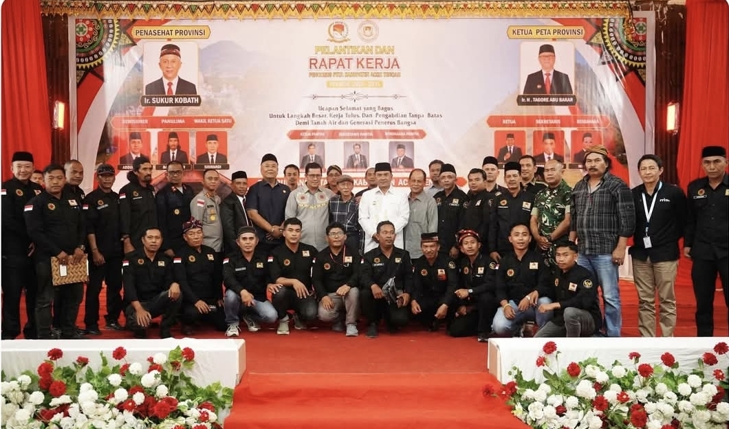 Peta Aceh Tengah Dikukuhkan H. Hamdan, S.H Ucapkan Selamat dan Sampaikan Harapan-Harapan Menjaga Utuh NKRI