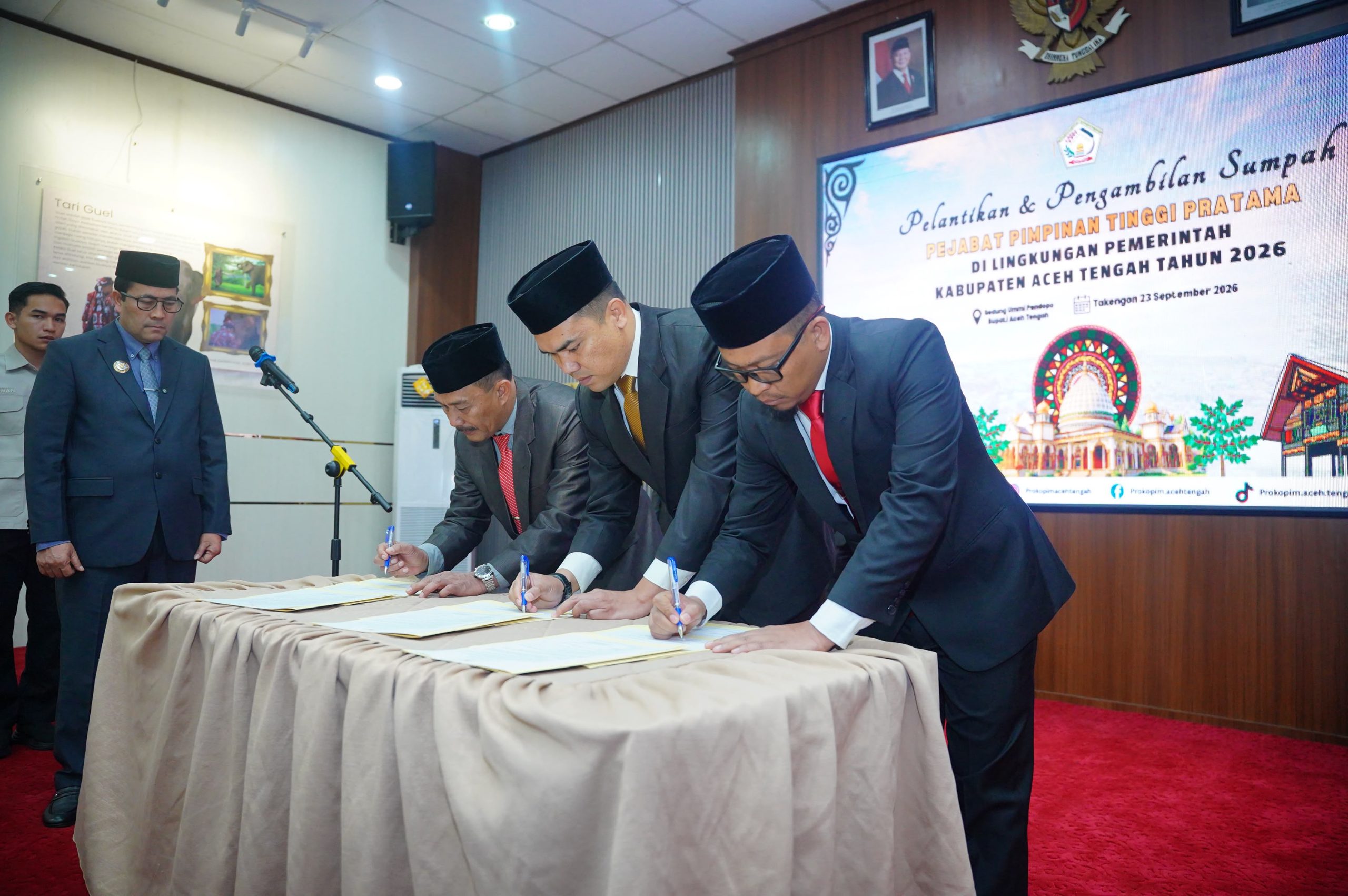 Bupati Aceh Tengah Lantik 9 Pejabat Pimpinan Tinggi Pratama, Rotasi untuk Perkuat Kinerja